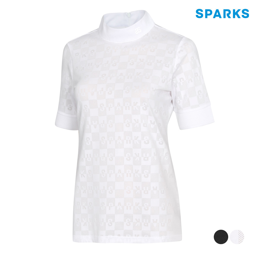 [스팍스] 여성 패턴 하프넥 티셔츠 SN2LTS031