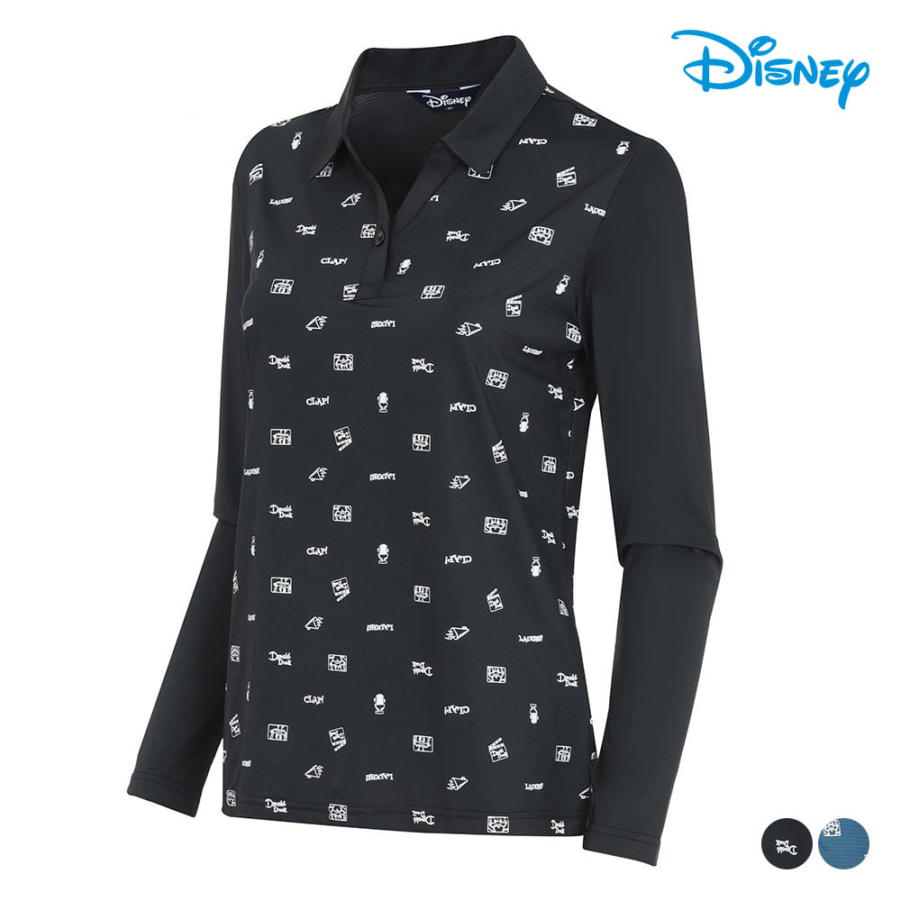 [디즈니골프] 디즈니골프 여성 카라 패턴 티셔츠 DN1LTS013